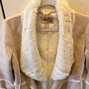 Forever 21 Cream Teddy Jacket